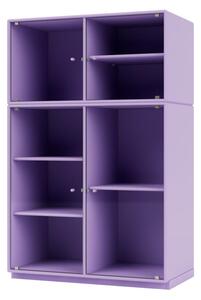 Montana - Ripple Cabinet III - Plinth H3 - Vitrinskåp - Iris - W69,6 X H108 X D38 cm