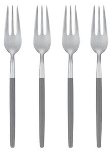 Blomus - Maxime Set of 4 Cake Forks - Bestick - Sharkskin - B2 x T15 cm