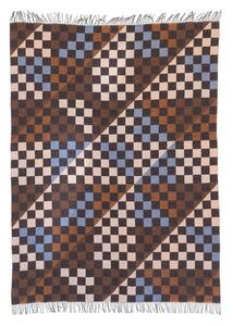 Raawii - Patch Plaid - Pläd - Saffron & Blue & White - W150 x L200 cm