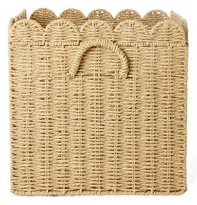 Rice - Paper Rope Foldable Basket - Förvaringslåda för barn - Nature Large - L33 x H33 x B33 cm