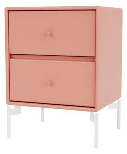 Montana - DRIFT - With white legs - Sängbord - Rhubarb - B 35,4 x H 35,4 x D 30 cm