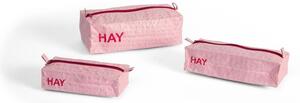 HAY - Candy Mono Wash Bag - Necessär - Box Set Light Pink - Set of 3 - H10 X W15 X L31