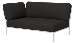 HOUE - LEVEL / Left Corner - Trädgårdsmöbler - Sooty Grey/Muted White - L140 x W95 x H82 x SH38 cm