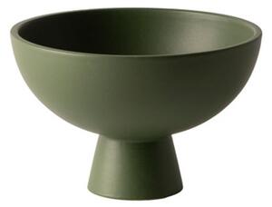 Raawii - Strøm Bowl / Small - Skål för servering - Deep Green - Ø15 x H10 cm