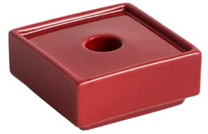HAY - Mattone Candleholder - Ljusstake - Small - Red - H4 x D9.4 x W9.4 cm
