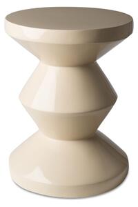 Polspotten - Zig Zag Stool - Pall - Beige - Ø35,5 x H46 cm