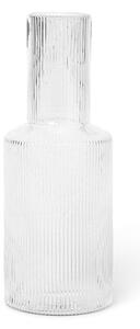 Ferm Living - Ripple Carafe - Karaff - Glass - H34 x W9 cm