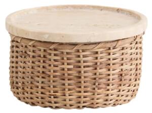 Nordal - Arica Storage W. Lid - Förvaringslådor - Nature L - 9 x 0 x 0 cm