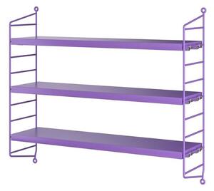 String Furniture - String Pocket - Hyllsystem - Purple - W60 x D15 x H50