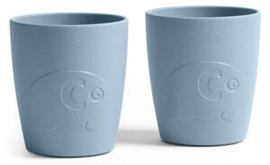 Sebra - MUMS - Cups - Barnens pokal - Powder Blue - Set of 2 - H8 x Ø7 cm