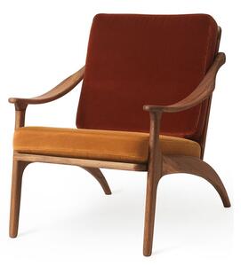 Warm Nordic - Lean Back Chair - Fåtölj - Ritz 3701 (Brick Red) / Ritz 1688 (Amber) - L68 x W80 x H78 cm
