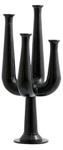 Nordal - Ulopu candleholder - Ljusstake - 4 arm, aluminum - black - W:22.5 x H50 cm