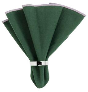 Broste CPH - Wilhelmina Napkin - Servetter av tyg - Forest Green - Ø45 cm