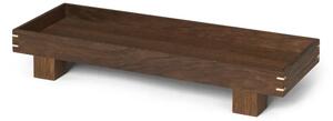 Ferm Living - Bon Wooden Tray - Bricka - X Small - Smoked Oak - W36 x D12 x H6 cm