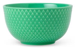 Lyngby Porcelain - Rhombe bowl Ø11 cm - Skål - Green - H: 6,5 Ø: 11 cm