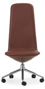 Normann Copenhagen - Off Chair Swivel - Kontorsstol - Ultra Leather / Aluminium - H124,8 x W72,5 x D72,5 x SH45 cm / 16,2 kg