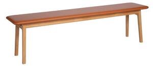 Magnus Olesen - Freya Bench - Bänk - Frame: Oiled oak / Upholstery: Hero 42528 - L: 175 x W: 37,5 x H: 46 cm