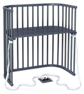 Babybay - Boxspring Co-Sleeper - Barnsäng - Grey Varnished - L96 x W54 x H96,5 cm