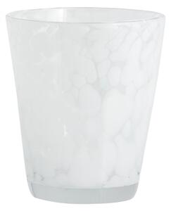 Nordal - TEPIN Drinking glass - Glas - White - Stock sale - H: 10 x Ø: 9 cm