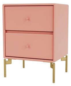 Montana - DRIFT - With brass legs - Sängbord - Rhubarb - B 35,4 x H 35,4 x D 30 cm