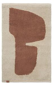 Ferm Living - Lay Washable Mat - Badmatta - Parchment/Rust - W50 x H70 x D1 cm