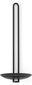 Audo Copenhagen - Clip Candle Holder - Ljusstake - H20, Wall, Tealight Black - H: 20 cm, W: 8 cm, D: 10 cm