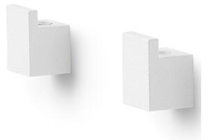 Audo Copenhagen - Kubus Wall - set of two - Krokar - White - 1,5 x 1,0 cm