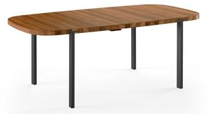 Naver Collection - GM2122 Super Ellipse av Nissen & Gehl - Matbord - Oiled Walnut / Black powder coated steel - L200 x W100 x H74 cm