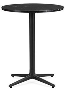 Normann Copenhagen - Allez Table 4L - Marble - Cafébord - Black Marble - H: 75 x Ø: 60 cm