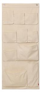 Ferm Living - Canvas Wall Pockets - Förvaringslåda för barn - Xtra large - Off-White - W70 x H160 cm