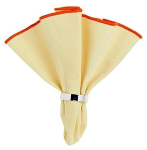 Broste CPH - Wilhelmina Napkin - Servetter av tyg - Light Yellow - Ø45 cm