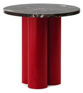 Normann Copenhagen - Dit Table - Bright Red - Sidobord - Rosso Levanto - H40 x W2 x Ø40 cm