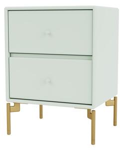 Montana - DRIFT - With brass legs - Sängbord - Mist - B 35,4 x H 35,4 x D 30 cm