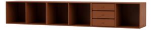 Montana - REST - Wall Mounted - Skåp - Hazelnut - H 38.4 CM / W 208.8 CM / D 38 CM