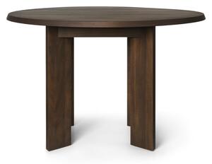 Ferm Living - Tarn Dining Table - Matbord - Tarn Dining Table - 115 - Dark Stained Beech - W113.5 x D104.6 x H73 cm