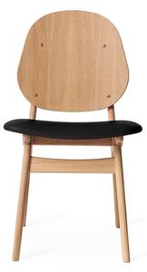 Warm Nordic - Noble Chair / White Oiled Oak - Matstol - Prescott 207 (Black) - L48 x W55 x H85 cm