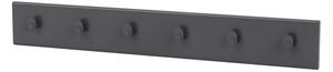 Montana - Coat Rack – K1212 - Klädkrokar - Coal - W69,6 X H10 X D1,2 cm