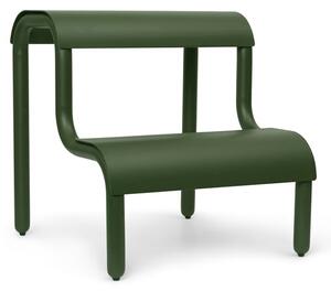 Ferm Living - Up Step Stool - Pall för barn - Forest Green - B: 34 x H: 36,2 x D: 35,7 cm