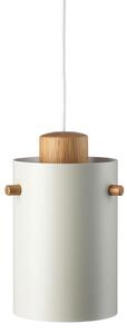 FDB Møbler / Furniture - U10 - Asnæs - Hängande lampa - Oak /Nature, Silk Grey (RAL 7044) - H35 x B14 x D14 cm