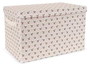 Konges Sløjd - Small Storage Basket - Förvaringslåda för barn - CHERRY MOTIF - H38 x W21 x D23 CM