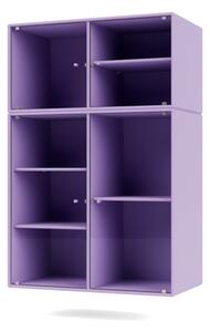 Montana - Ripple Cabinet III - Suspensionrails - Vitrinskåp - Iris - W69,6 X H105 X D38 cm