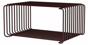 Montana - Panton Wire Half Height - Hyllsystem - Black Red - D25.7 - W34.8 x H17.2 x D25.7 cm