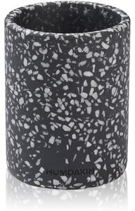 Humdakin - Lucca Terrazzo Vase with Lid - Vas - 115 Black - Stock sale - 14 x 10 cm