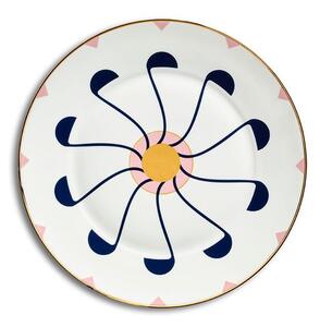 Reflections Copenhagen - Elvas & Ponta Dessert plate, set of 2 - Tallrikar - Rose/Marine/Gold - DIA: 23 cm