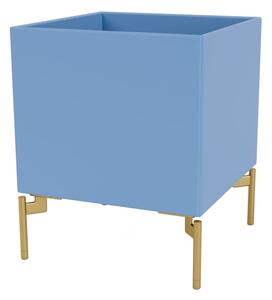 Montana - Colour Box I – S6161 - With Brass Legs - Förvaringslådor - Azure - W35,4 X H42,6 X D35,4 cm