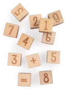 Sebra - Number blocks, 12 pcs. - Leksaker - Træ - H5 x L5 x B5 cm