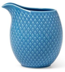 Lyngby Porcelain - Rhombe milk jug - Kanna - Blue - H: 11 B: 9,5 D: 10,5 Ø: 9,5 cm