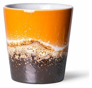 HKLiving - The 70's Mugs - Mugg - Fire - 7,5 x 7,5 x 8 cm - 180 ml