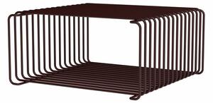 Montana - Panton Wire Half Height - Hyllsystem - Black Red - D34.8 - W34.8 x H17.2 x D34.8 cm
