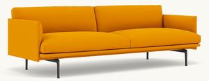 Muuto - Outline Sofa / 3-seater - Soffa för 3 personer - Steelcut 452 - W220 x D84 x H71 x SH40 cm